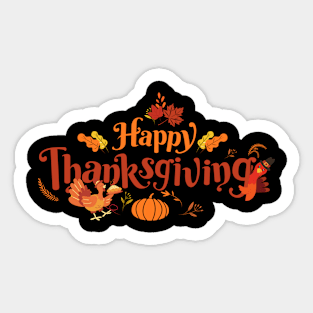 Happy Thanksgiving Sticker